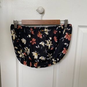 Floral Cropped Tube Top